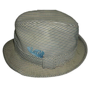 Vintage Stevens Reg. Fedora‎ Hat Tweed  7 3/8 Men 1940’s